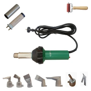 Professional 1600W DIY Industrial Hot Air Torch Electric Plastic Welding Gun Heating Element Nozzle Pistol Heat Gun Welder Tool