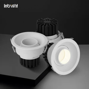 Eyeball Adjustable Ceiling Recessed Led COB Downlight 8W 10W 15W 25W 28W 40W IP65 Honeycomb Anti Glare Dimmable Down Light