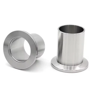 KF16-40 NW Vacuum Stainless Steel Long Flange Half Nipples Flange Weld Stub Ferrule Vacuum Fitting With Customized Length