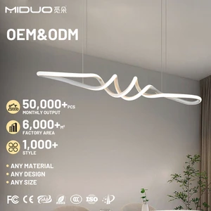 Cost Effective Long Decoration Popular Style Hanging Light Transparent Silicone Lampshade Indoor Dining Room LED Pendant Light