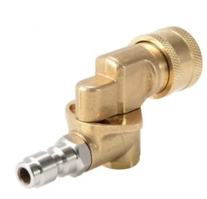 4500PSI 1/4quick Connection 90degree Adjustable High Pressure Washer Nozzle Head Quick Connection Rotary Coupling Rotary Coupler