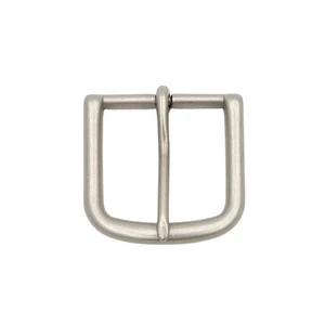 Vintage Antique Silver Finish Simple Design 38mm Metal Belt Buckle for Men