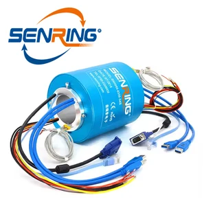 Slip Ring, Senring Manufacturer 360 rotary Union Electrical connector,1~300 Wires,2A,10A~500A