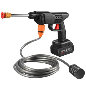 Portable High Pressure Wireless Lithium Battery Water Spray Gun Durable Plastic Car Washer for Mobile Car Wash Tool Kit