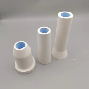 Refractory Alumina Ceramic Tube Runner Molten Foundry Processing with Cutting Service and Customized Thimble