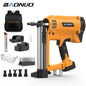 Battery Gas Nail Gun for Electricians and Plumbers Concrete Nail Gun Straight Nail Gun Cement Wall Gas-powered
