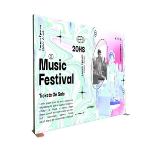 Modular Trade Show Display Seg Pop up Stand Portable Exhibition Led Display Lights