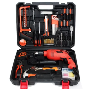Professional Portable Electric Cordless Drill Set with Hard Case OEM Customization 1 Year Warranty-High Quality Tool Set