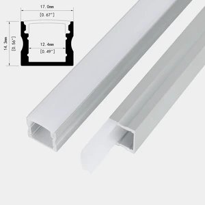 U-Shaped Groove Exposed Shell Channel Led Strip Linear Lighting Aluminum Extruded Led Profile