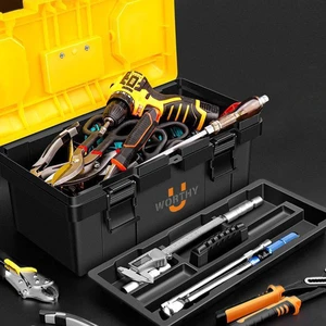 U-WORTHY 10''-19.5'' High Impact PP Durable Lightweight Low Price Multifunctional Garage Mechanic Tool Box Set for Outdoor