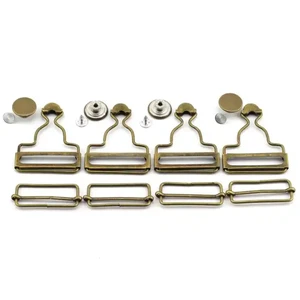 New Product Sale Silver 38mm Adjusting Sliding Buckle Rectangular Buckle Sliding Overall Buckles