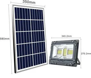 LEDUN 300W High Efficiency Outdoor Waterproof Solar Panel LED Flood Lights IP65 300watt Solar Led Flood Lights for Garden