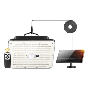 Solar Powered Square Solar Lights Outdoor Bright Wall Lamp for Shed Barn Garage Pendant Lamp Vintage Barn Light