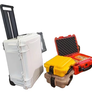 Large Waterproof Hard Carrying Plastic Custom Foam Weather Proof Protected Case Storage Box Tool Cases With Wheels