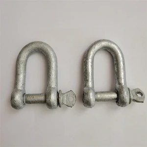 Wholesale Small Dee Shackle Electronic Shackles European Type Drop Forged Carbon Steel Galvanized for Mining Heavy Industry