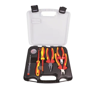 Non-Conductive Tools 7pcs 1000V High Voltage Insulated Tool Set in Hard Case for Electrician Shockproof Tool