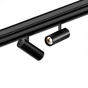 YB Modern Design Ultra-Thin Aluminum Linear Guide System Embedded Intelligent Magnet Luminous COB Diode Track Lights Living Room