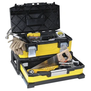 For 20 in Plastic Tool Box with 2 Drawers Lockable up to 100L Capacity for Tools and Equipment