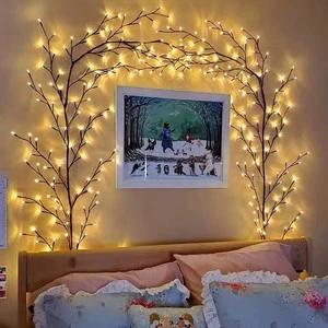 Creative Personality DIY Willow Vine LED Lamp with 140 LEDs IP44 Rated for Living Room & Bedroom Christmas Decoration
