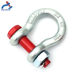 G2130 US Type Galvanized Safety Bolt And Nut Clevis Screw Pin Bow Shackle Anchor Shackle