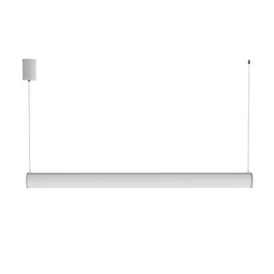 Office Aluminum Chandelier 360-Degree LED Round Full-Illumination Linear Light for Gym and Conference Room