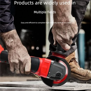 Lithium Battery Angle Grinder ZSJM-1826 Cutting Machine Polishing Machine Electrician's Speed Control Household Construction