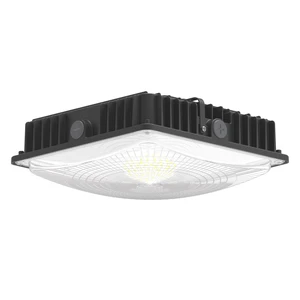 Anerhui DLC IP65 Outdoor Gas Station Garage Warehouse Landscape 40W 50W 75W Die Cast Aluminum LED Canopy Lights Dimmable 5-Year