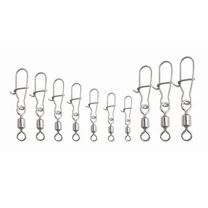 Fishing Accessories Stainless Steel Snap Rotator Swivel Connector Fishing Tools Bulk