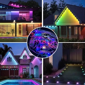 Outdoor Building Facades Hotels Contour Decorations Remote Control Ip67 Eave Lamp Christmas Lights 1w Rgb Led Point Light Source