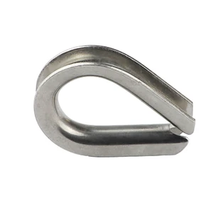 Factory Direct Super Low Price Sturdy Durable Stainless Steel Wire Rope Thimble European Type Thimble Cable Thimbles