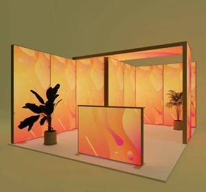 Modular Light Box Display Banner Exhibitions and Advertising Light Box Tension Fabric Light Boxes Led Trade Show Display
