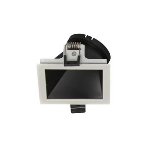 Modular Aluminum LED Downlight Frame Trim SD007GM Series Replaceable Rotating Bezel 3-Year Warranty Modern Design Commercial