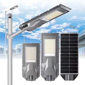 ZY Lampe Solaire ABS Road Streetlights Outside IP65 Waterproof Outdoor Motion Sensor All in One Solar Led Solar Street