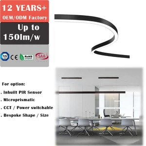 Bespoke Snake S Curve Linear Lighting Studio Light Table Light