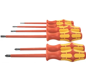 Wera Electrical Screwdriver Set, 6-piece Kit, Suitable For Both Flat-head And Phillips-head Screws, Fully Insulated