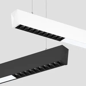 New Design Modern Linear Hanging Lamp Aluminum Profile Structure Sleek Minimalist For Office Lobby Hotel Corridor Lighting
