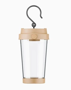 2026 New Cup Shaped USB Rechargeable LED Camping Lantern with Waterproof DIY Micro Landscape for Outdoor
