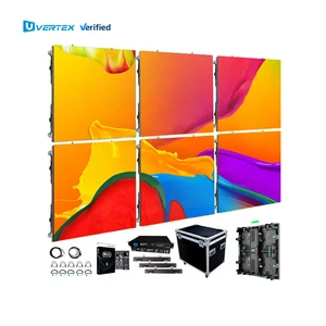 Vertex Custom Seamless Splicing LED Rental Display Screen 500 * 500/1000mm Die Cast Aluminum Cabinet 5000:1 High Contrast Ratio