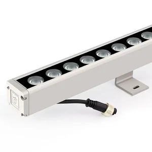Customized LED Linear Wall Washer Outline Building Lighting Decoration Led Wallwasher Lights Dmx Rgb IP65 Aluminum Alloy Hotel