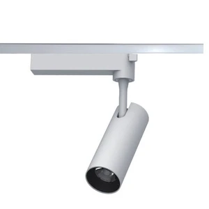 White Anti Glare COB LED Track Light Adjustable Beam Angle Spotlight for Clothing Store Gallery Commercial Indoor Lighting
