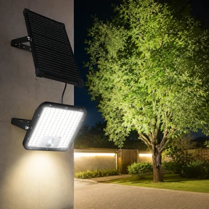 Waterproof Split Solar LED Flood Light with Remote Control High Lumen for Large Area Illumination