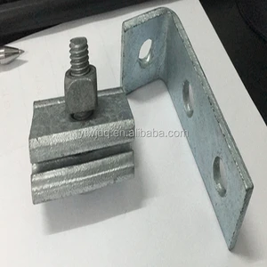 Hongtai HT-058 Din6899 Metal Galvanized Single-side Adjustable Spring Clamp Wire Rope Thimbles 10kg Load Capacity Inch