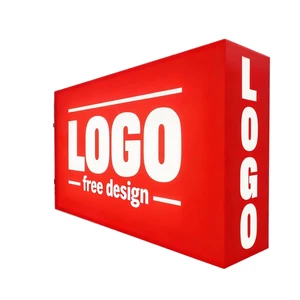 Koncept Custom Advertising Light Boxes Outdoor Light Box Acrylic Stainless Steel Double Sided Light Box