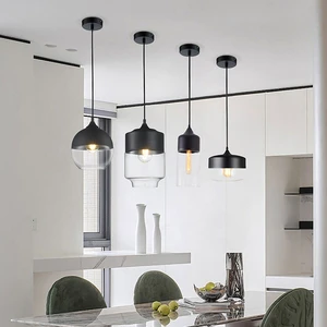 Customized Manufacturers New Hotel Modern Pendant Lamp Decoration Chandelier Dinning Room Indoor Hanging Island Glass Lamp Shade Led Pendant Lights