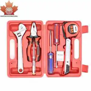 Beginner DIY Starter Tool Kit 8 Piece Essential Household Set with Case for Basic Home Maintenance Fixes Car Emergency Repairs