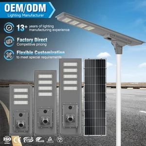 OEM ODM Support Ip65 300W 400W 500W Integrated Steel PC Streetlight Outdoor Highway Led Solar Street Light