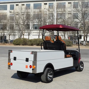 Electric Turf Utility Golf Cart with Cargo Bed 2-Seat Pick-Up, Ideal for Hotels, Farms & Commercial Use