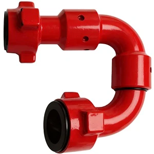 2 Inch API Threaded Swivel Elbow, High Pressure Rotary Union Fitting for Oilfield Drilling & Fracturing