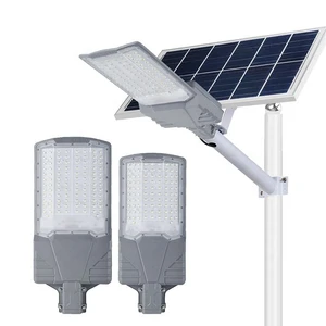 Solar Street Light IP65 Waterproof Outdoor Road Lighting SMD 300W/400W Die-cast Aluminum Lithium Battery 120m2 Coverage LED