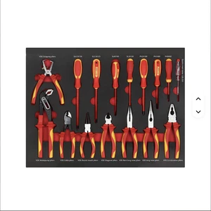 16PCS Tool Set EVA Foam Pliers, Screwdrivers VDE Insulation Tool Voltage Hand Tools Set